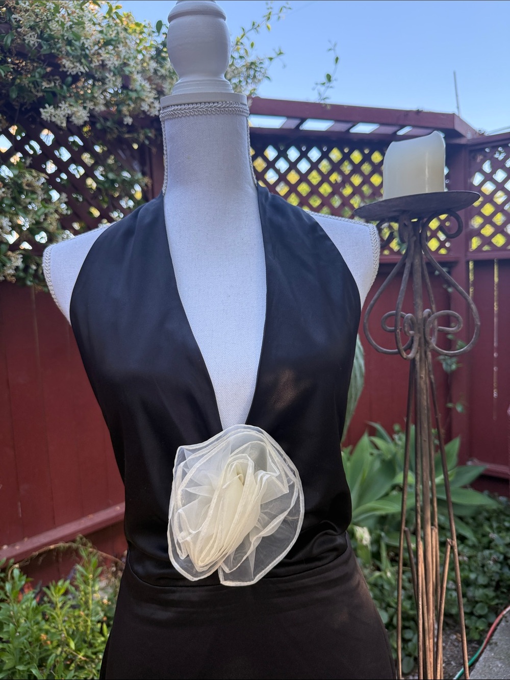 12th Tribe Black Backless Dress - Picture 2 of 10
